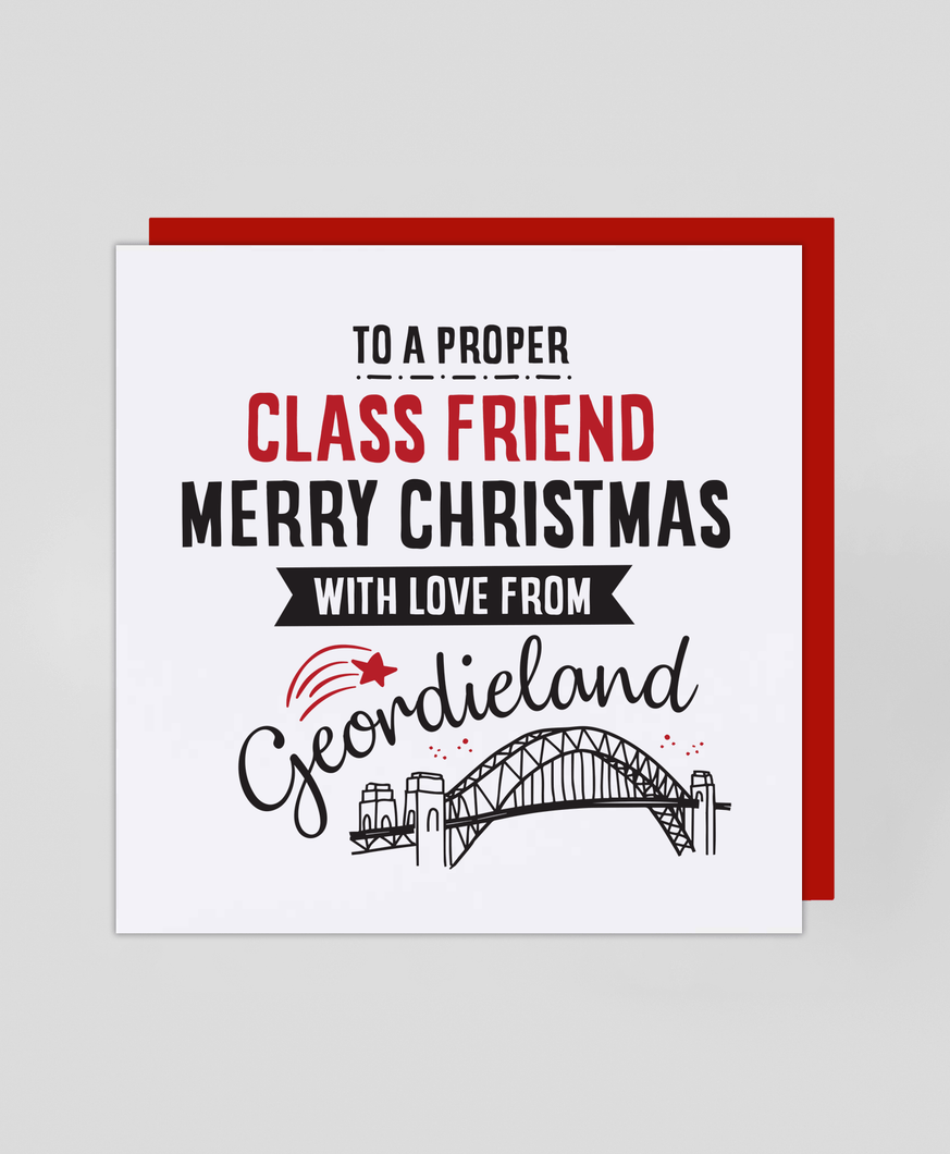 Friend Geordieland - Christmas Card