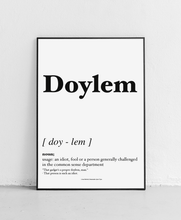 Load image into Gallery viewer, Doylem - Geordie Dictionary Print