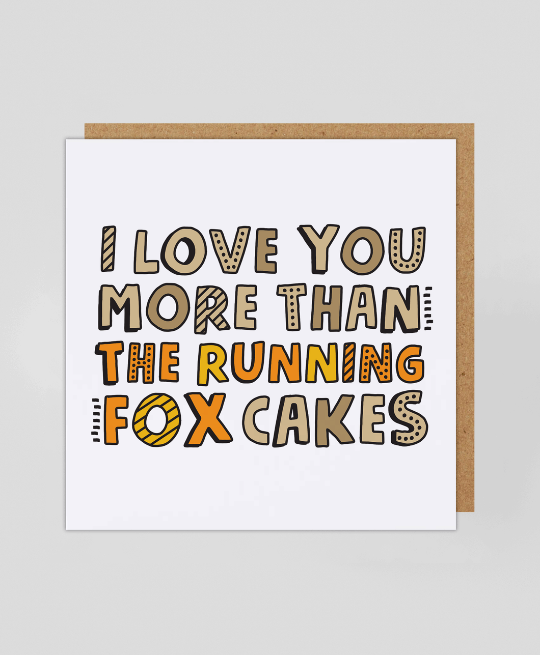 The Running Fox - Greetings Card