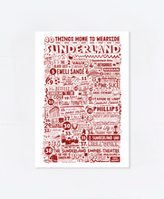 Load image into Gallery viewer, 40 Things Home To Sunderland - Poster Print