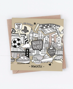 Newcastle - Greetings Card