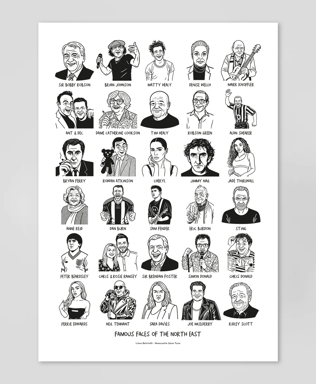 Famous Faces - Print
