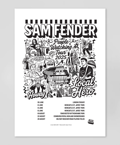 Sam Fender (People Watching Tour 2025) - Print
