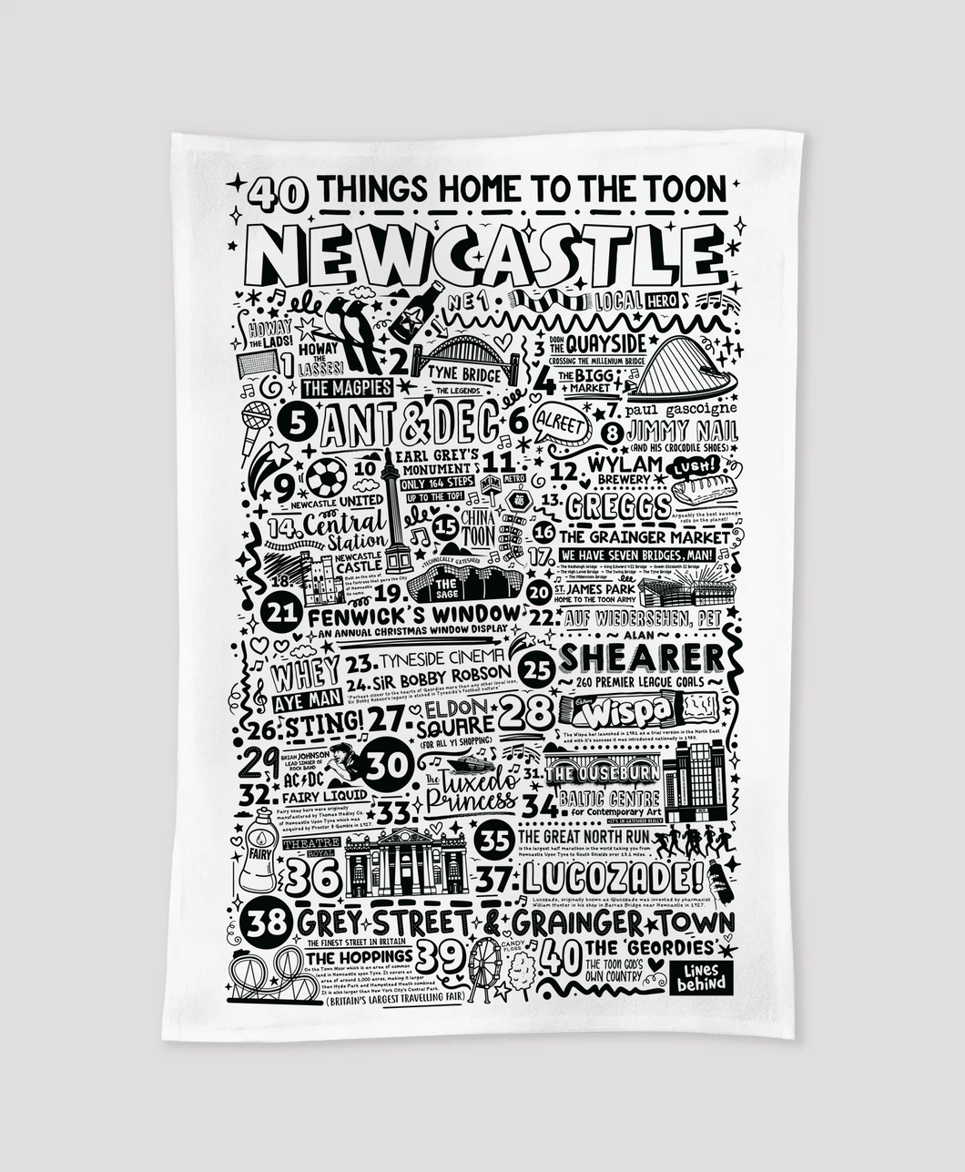 Newcastle - Tea Towel