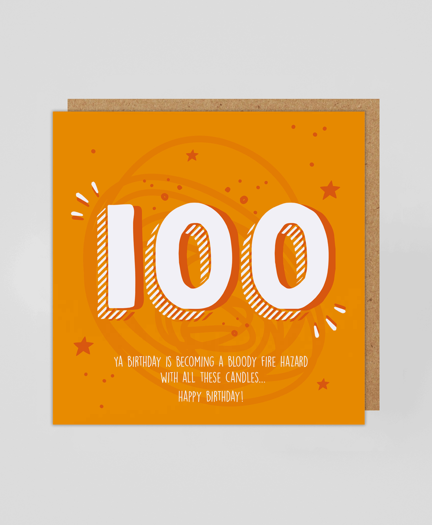 100th - Greetings Card