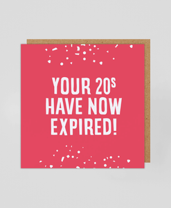 20s Expired - Greetings Card