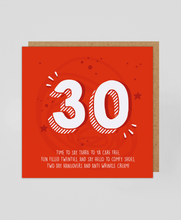 Load image into Gallery viewer, 30th - Greetings Card