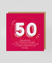 Load image into Gallery viewer, 50th - Greetings Card