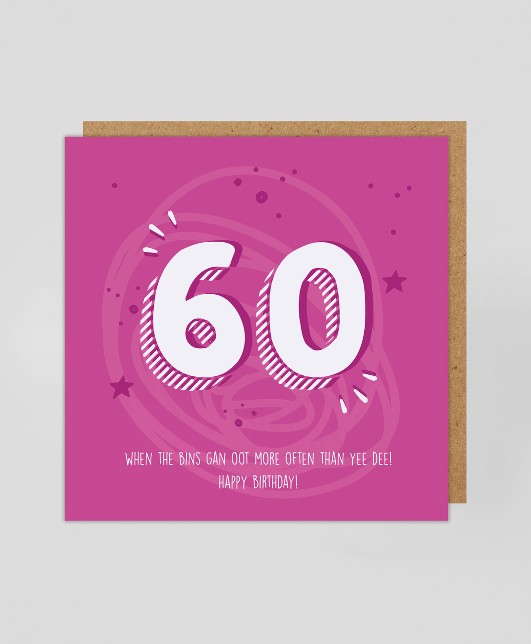 60th - Greetings Card