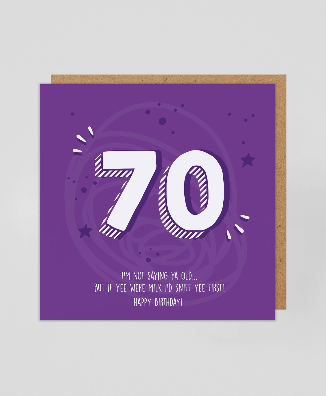 70th - Greetings Card