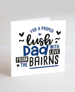 Dad Bairns - Greetings Card