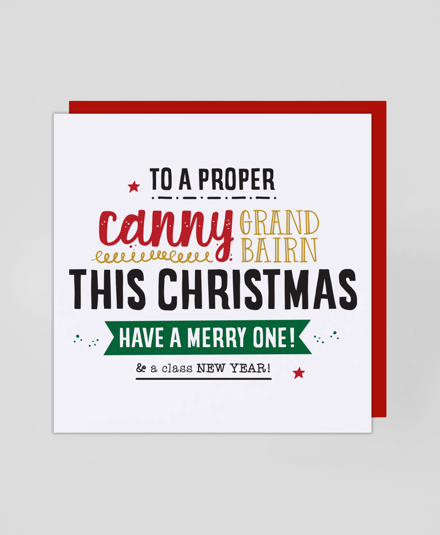 Canny Grand Bairn - Christmas Card