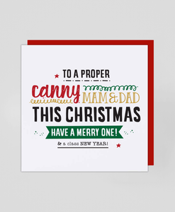 Canny Mam & Dad - Christmas Card