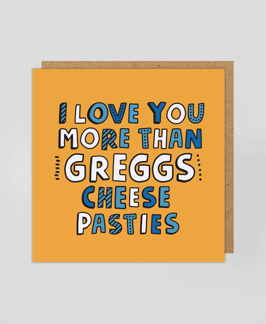 Cheese Pasty - Greetings Card
