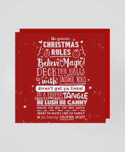 Geordie Rules (RED) - Christmas Card