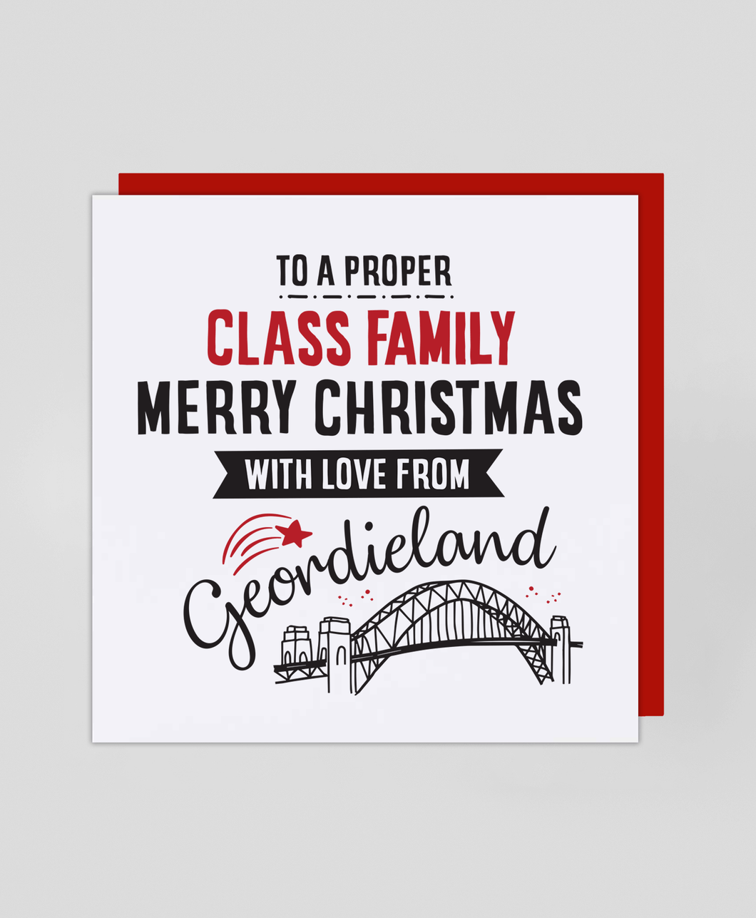 Family Geordieland - Christmas Card