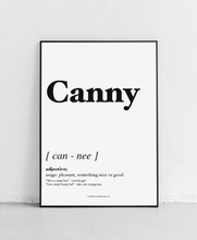 Load image into Gallery viewer, Canny - Geordie Dictionary Print