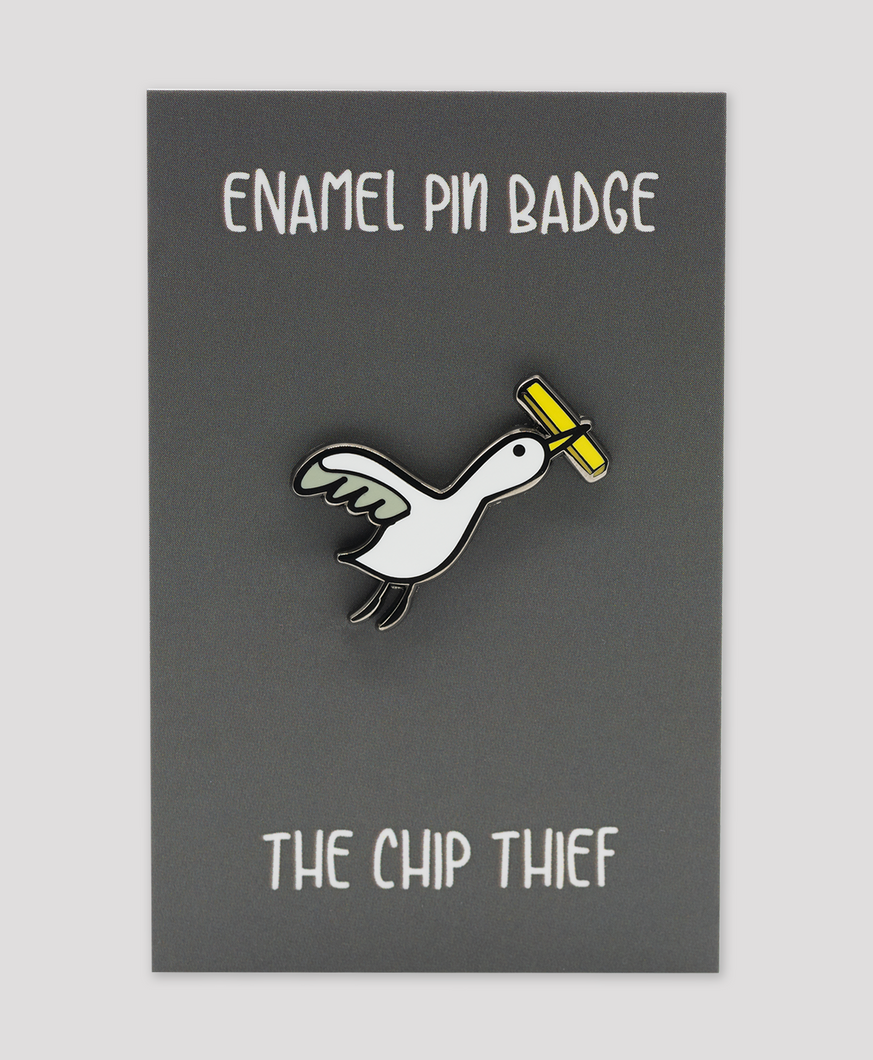 The Chip Thief - Enamel Pin Badge