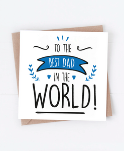 Best Dad - Greetings Card