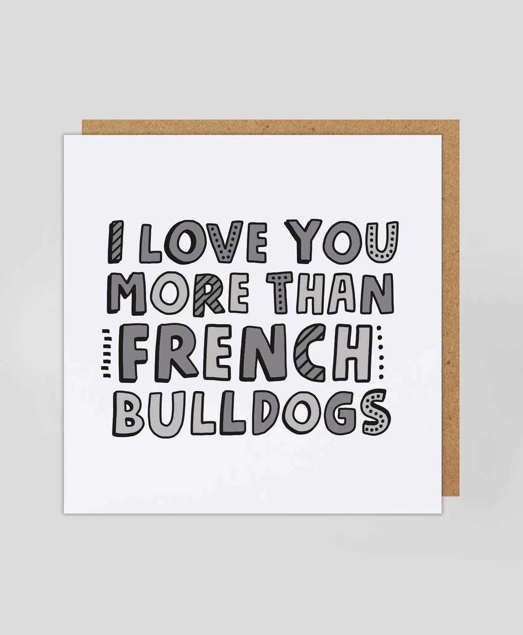French Bulldogs - Greetings Card