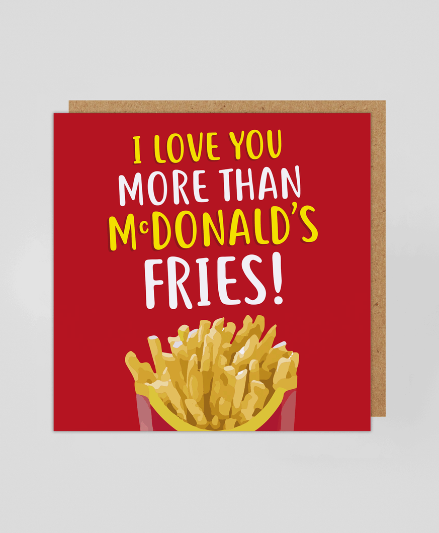 McDonalds Fries - Greetings Card