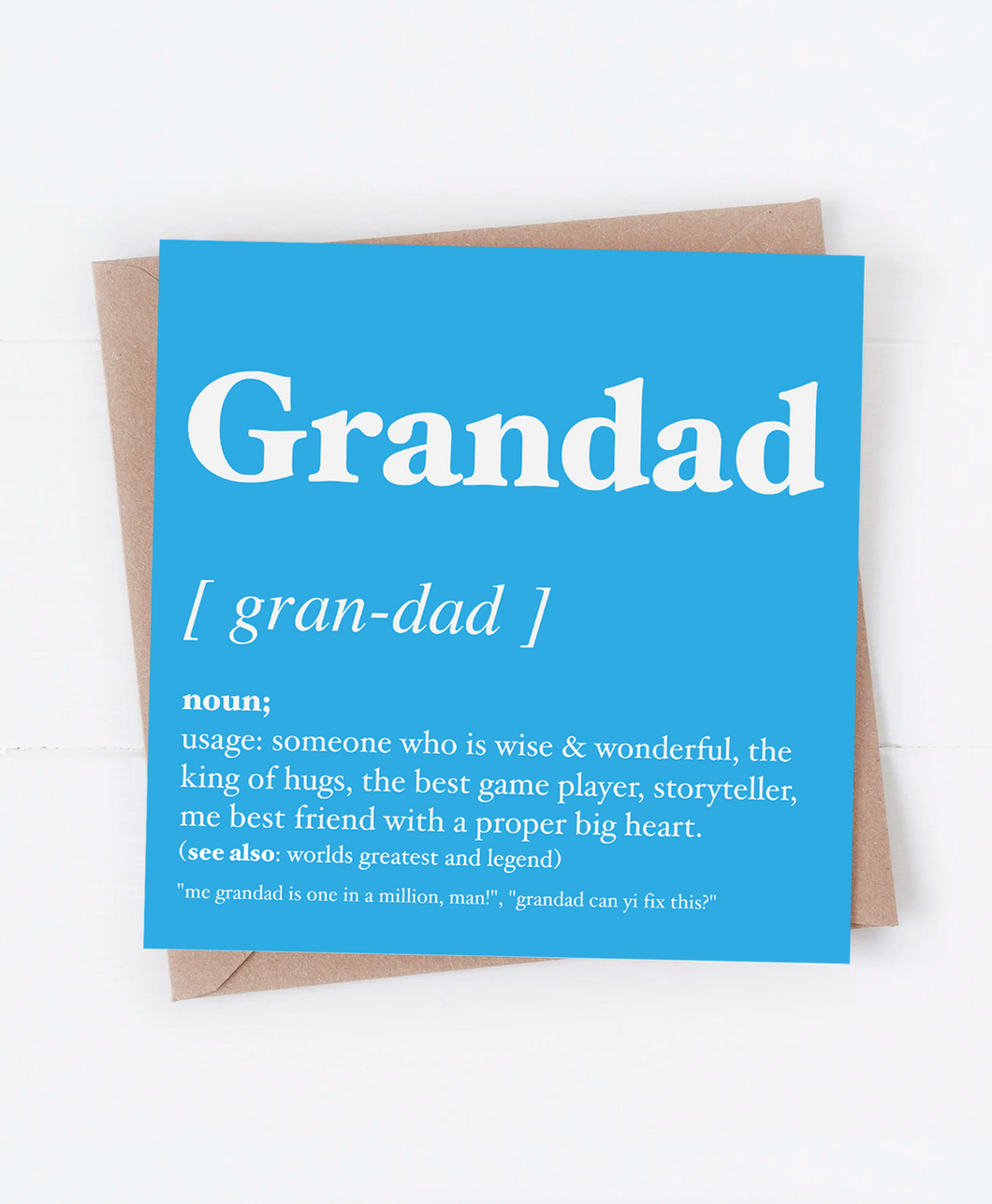 Grandad Dialect - Greetings Card