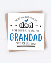 Load image into Gallery viewer, Dad Grandad - Greetings Card