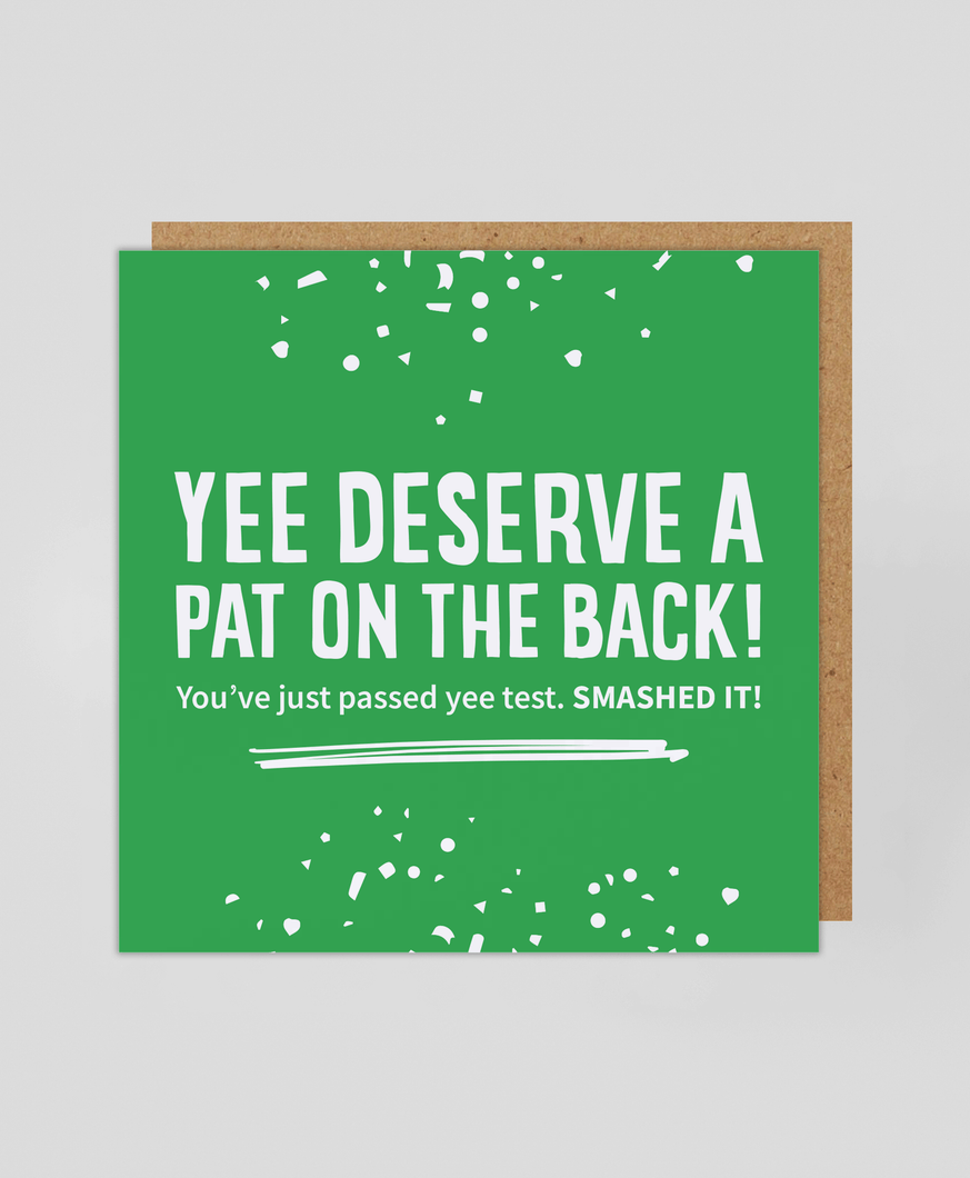 Past Yee Test - Greetings Card