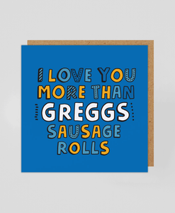 Sausage Roll - Greetings Card