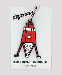 Herd Groyne Lighthouse - Keyring