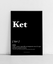 Load image into Gallery viewer, Ket - Geordie Dictionary Print