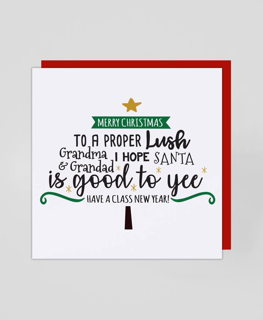 Lush Grandma & Grandad - Christmas Card