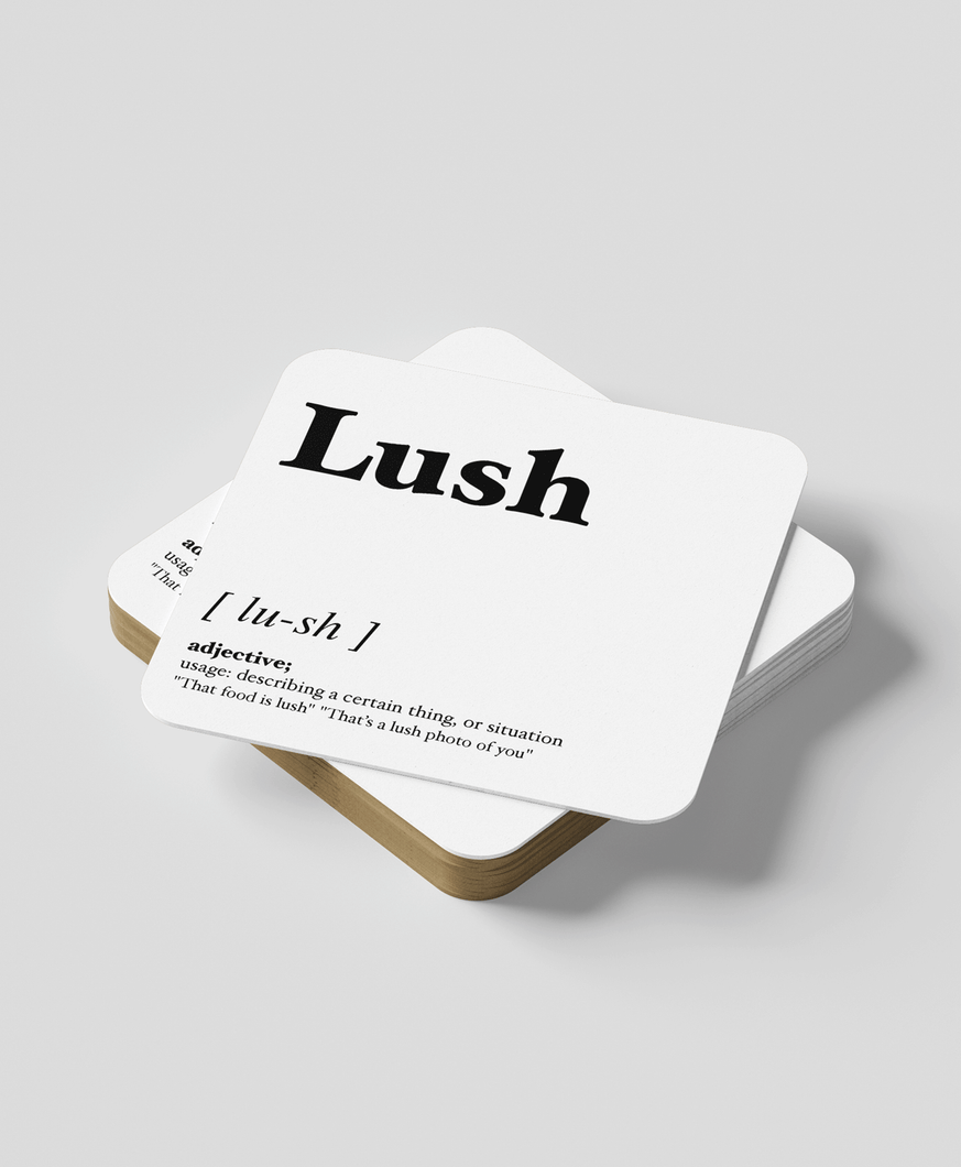 Lush - Geordie Dialect Coaster (White)