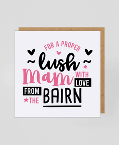 Mam Bairn - Greetings Card