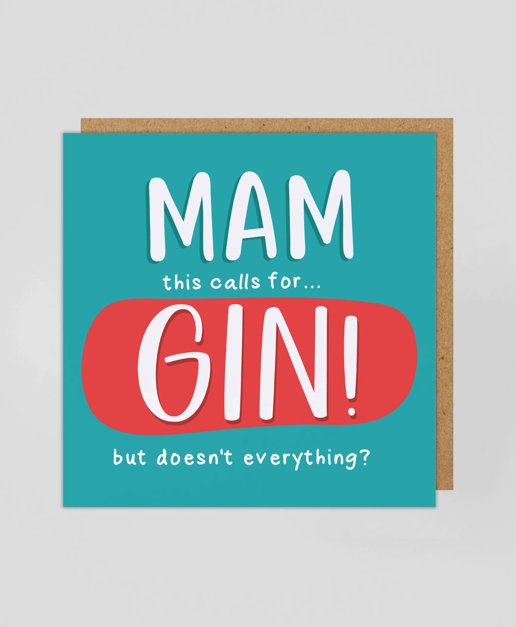 Mam Gin - Greetings Card