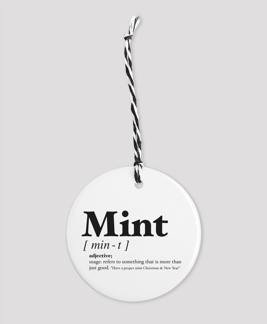 Mint - Geordie Dialect Bauble