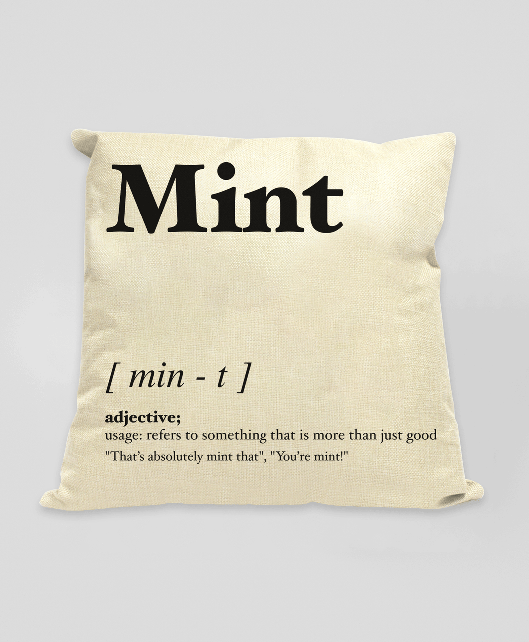Mint - Geordie Dialect Cushion