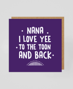 Nana Toon & Back - Greetings Card