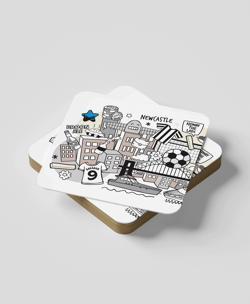 Newcastle (set of 2) - Coasters