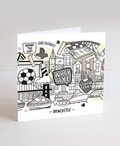 Newcastle - Greetings Card