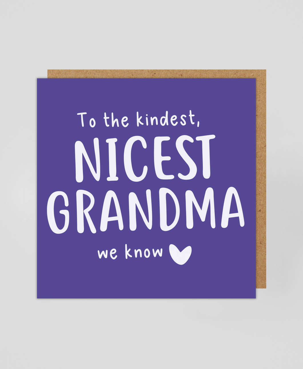 Nicest Grandma - Greetings Card