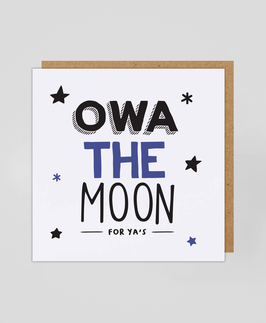 Owa The Moon - Greetings Card