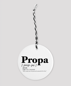 Propa - Geordie Dialect Bauble