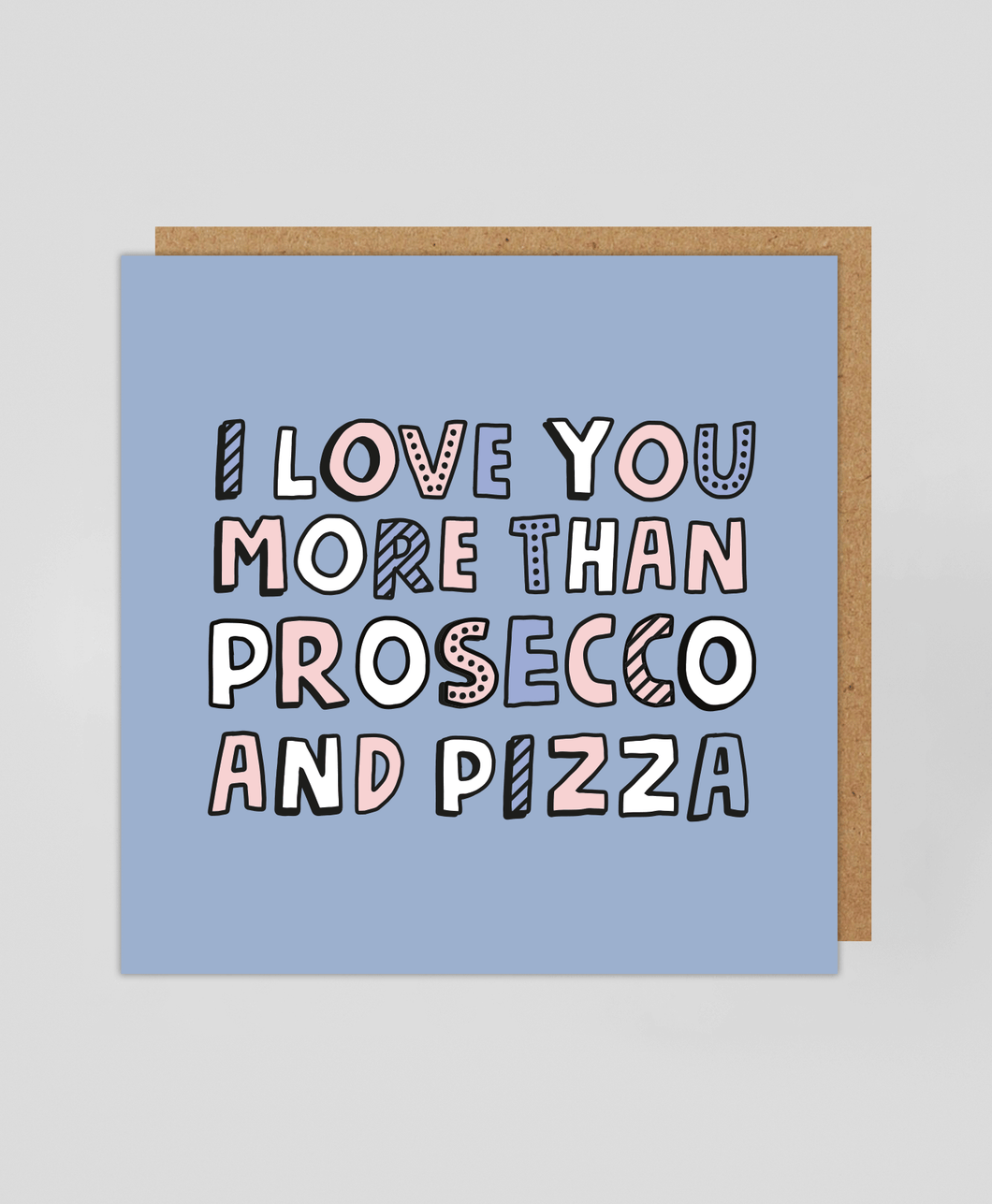 Prosecco & Pizza - Greetings Card