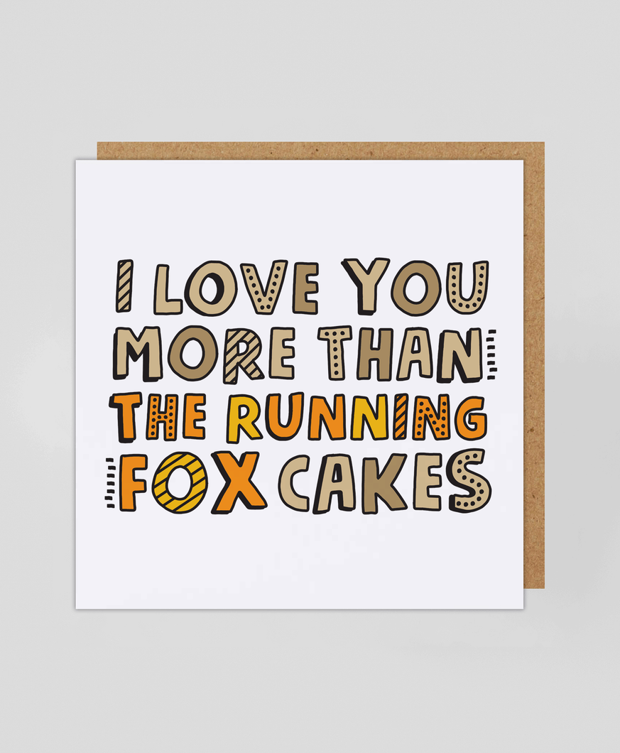 The Running Fox - Greetings Card