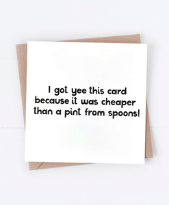 Spoons - Greetings Card