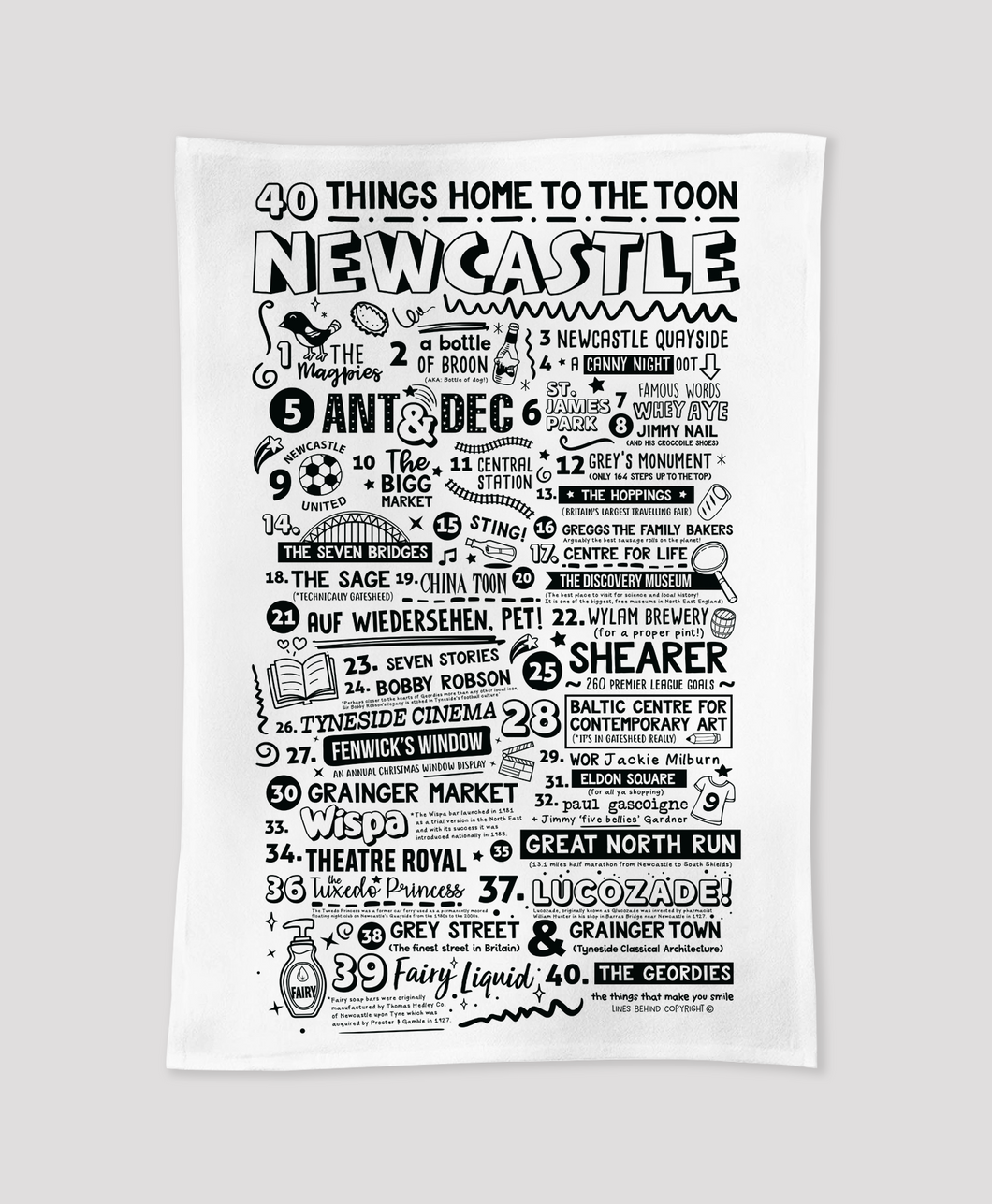 Newcastle - Tea Towel
