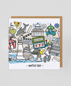 Whitley Bay - Greetings Card