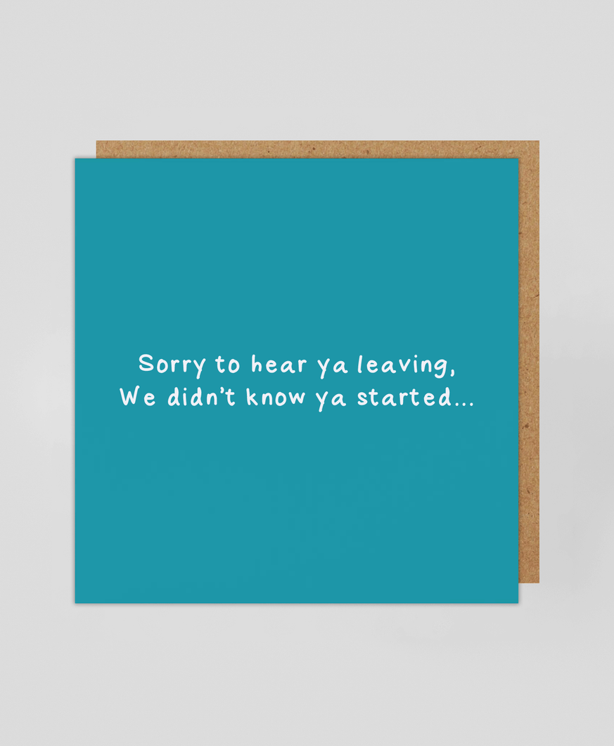 Sorry To Hear - Greetings Card