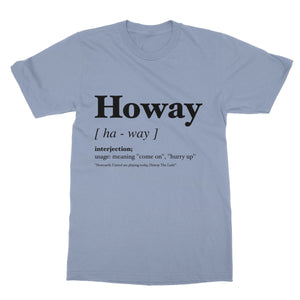 Howay Geordie Dialect Softstyle T-Shirt